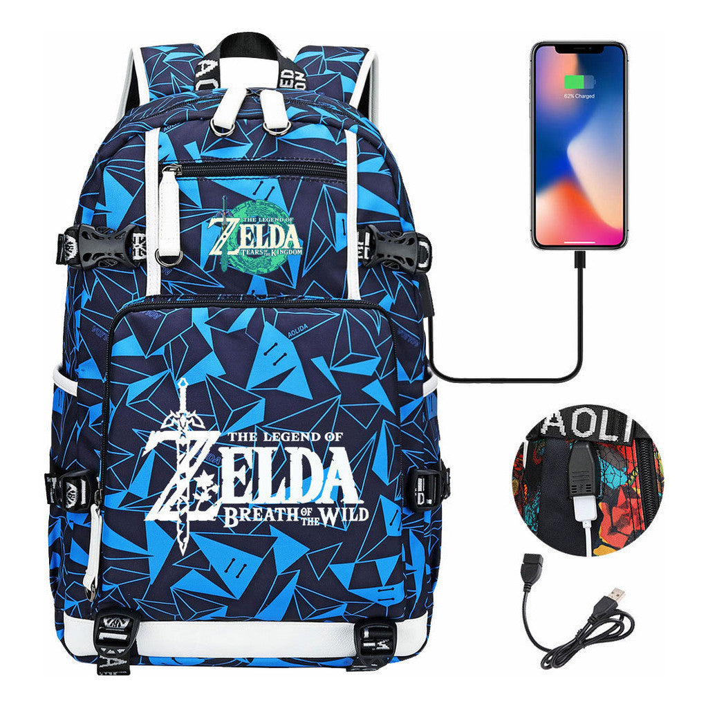 Printed Teenage Student Backpack, Men's And Women's Backpacks, Travel Backpacks