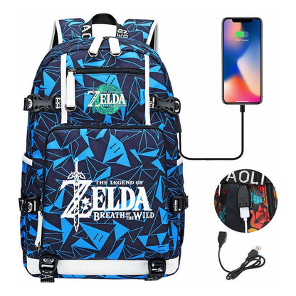 Printed Teenage Student Backpack, Men's And Women's Backpacks, Travel Backpacks