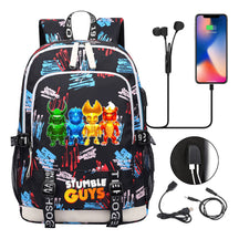 Printed Youth Student Backpack Usb Casual Backpack