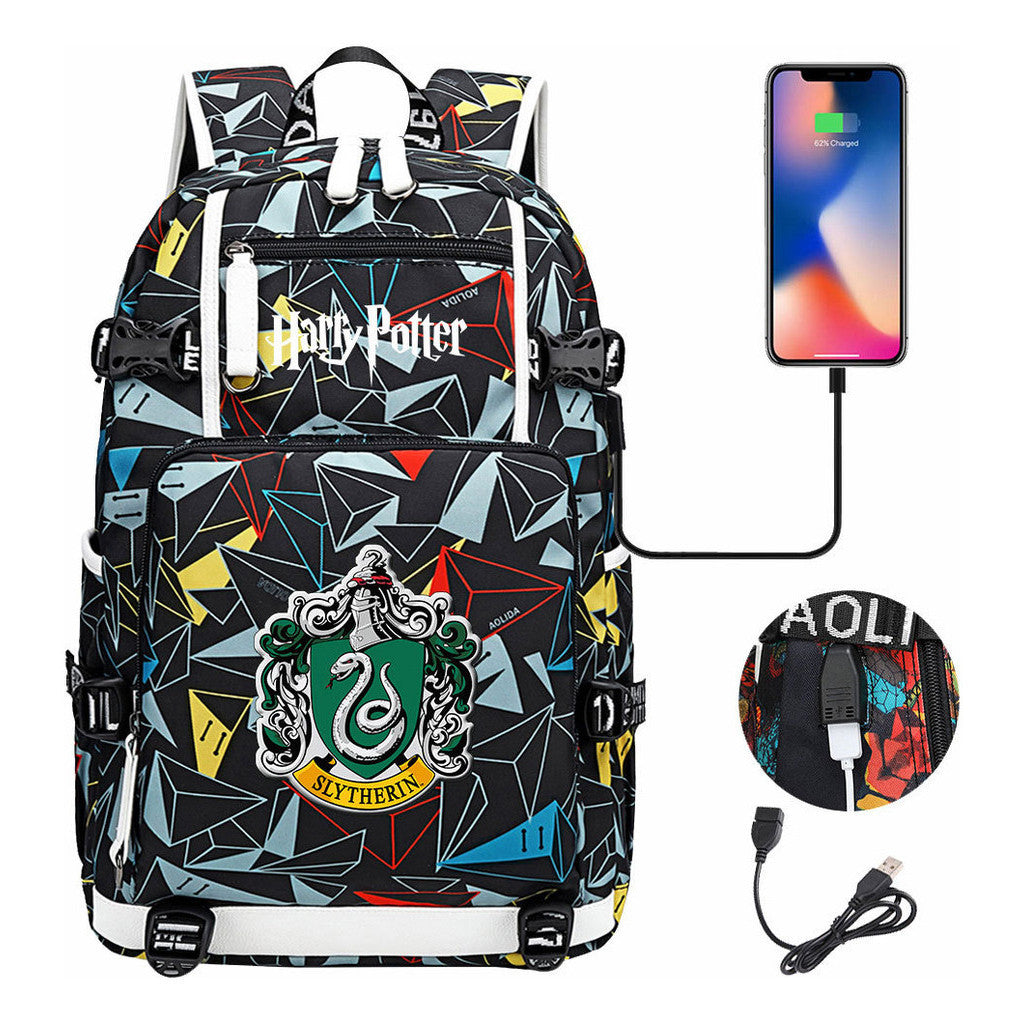 Magic School Usb Youth Student Backpack For Men And Women Leisure Travel Backpack