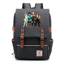 Anime My Heroes Academy Printed Youth Student Backpack Men's And Women's Leisure Belt Buckle Classic Backpack