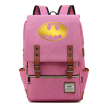 Golden Hero Batman Printed Youth Student School Bag Casual Belt Buckle Classic Backpack