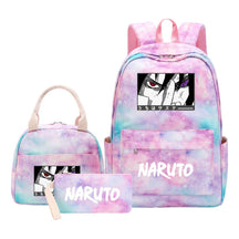 Naruto Teenage Girls School Bag Lunch Bag Three Piece Backpack Set