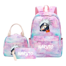 Naruto Teenage Girls School Bag Lunch Bag Three Piece Backpack Set