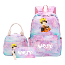 Naruto Girls School Bag Lunch Bag Three Piece Set Backpack Set