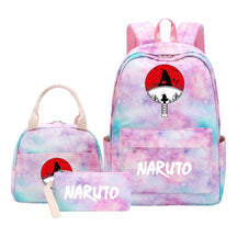 Naruto Student Girl Backpack Lunch Bag Three Piece Set Backpack Set