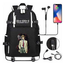 Death Note Usb Large Capacity Youth Student Backpack Men's And Women's Leisure Travel Backpack