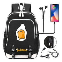 Comic Egg Yolk Lazy Egg Teenage Student Backpack Usb Boys And Girls Casual Backpack