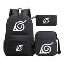 Anime Naruto Starry Sky Youth School Bag Three Piece Set For Men And Women Backpack Set