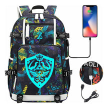 Legend Of Zelda Usb Youth Student Backpack For Men And Women's Leisure Travel Backpack