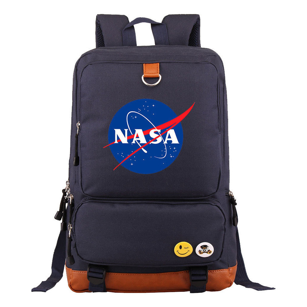 Nasa Fashion Printed Youth Student School Bag Large Capacity Travel Bag Men's And Women's Backpack