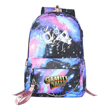 Cartoon Strange Town Youth Student School Bag Men's And Women's Leisure Travel Backpack