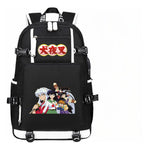 Anime Dog Yaksha Usb Earbuds Youth Student Backpack Travel Backpack