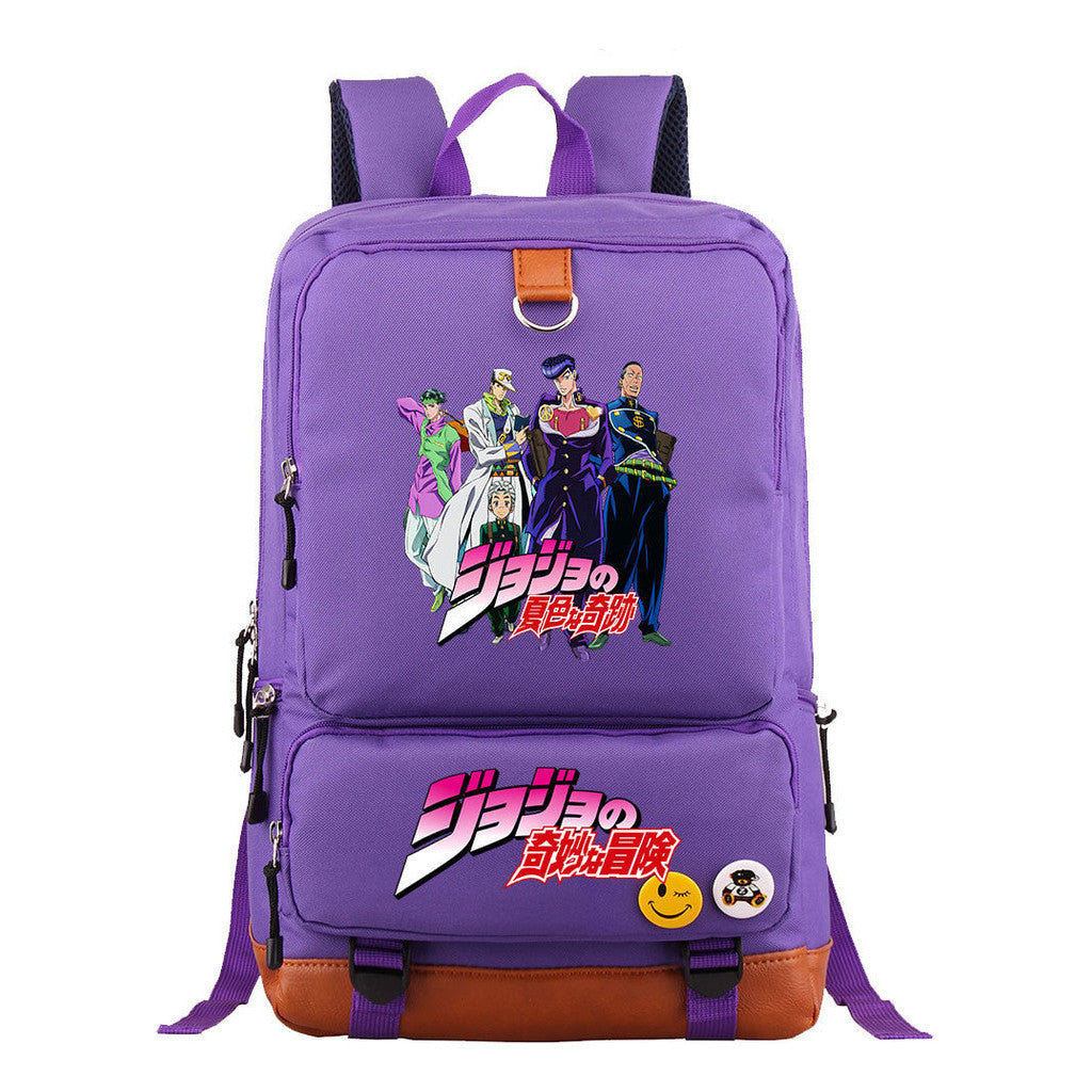 The Wonderful Adventure Of The Comic Jojo Youth Student Backpack, Men's And Women's Backpack, Travel Bag