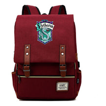 School Of Witchcraft And Wizardry Student Backpack Usb Men's And Women's Leisure Belt Buckle Backpack