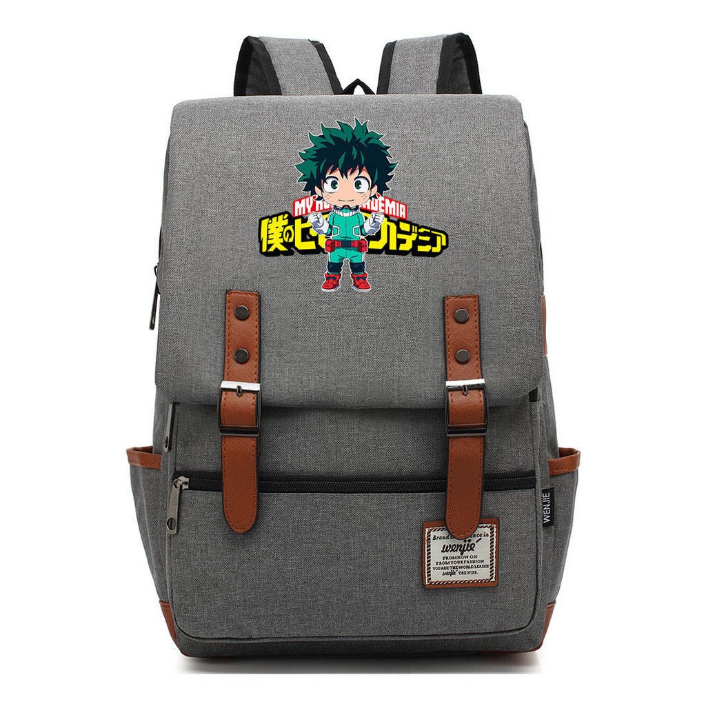 Anime My Heroes Academy Printed Youth Student Backpack Leisure Classic Backpack