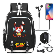 Anime Monster Watch Student School Bag Usb Men's And Women's Leisure Backpack