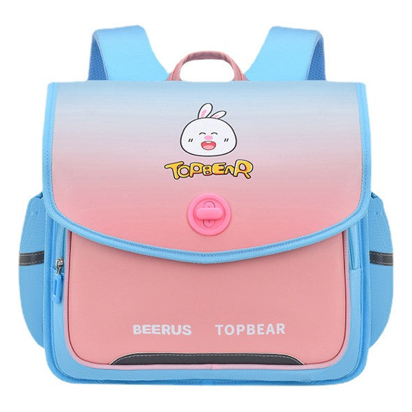 Cartoon Children's Backpack Horizontal Version Reduces Weight, Student Backpack Prevents Splashing Of Water