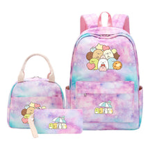 Corner Biology Student School Bag Lunch Bag Three Piece Set Backpack Set