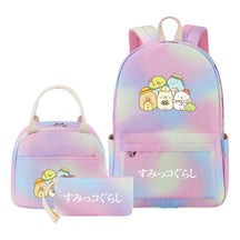 Corner Biology Student School Bag Lunch Bag Three Piece Set Backpack Set