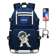 Fashionable Space Printed Usb Student Backpack Backpack Leisure Travel Backpack