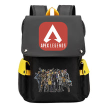 Apex Hero Print Usb Charging Cap Headpiece Student Backpack Leisure Backpack