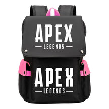 Apex Hero Print Usb Charging Cap Head Style Student School Bag Casual Backpack