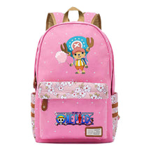 Anime Pirate Wang Lufei Printed Book Bag Fragmented Flower Leisure Backpack