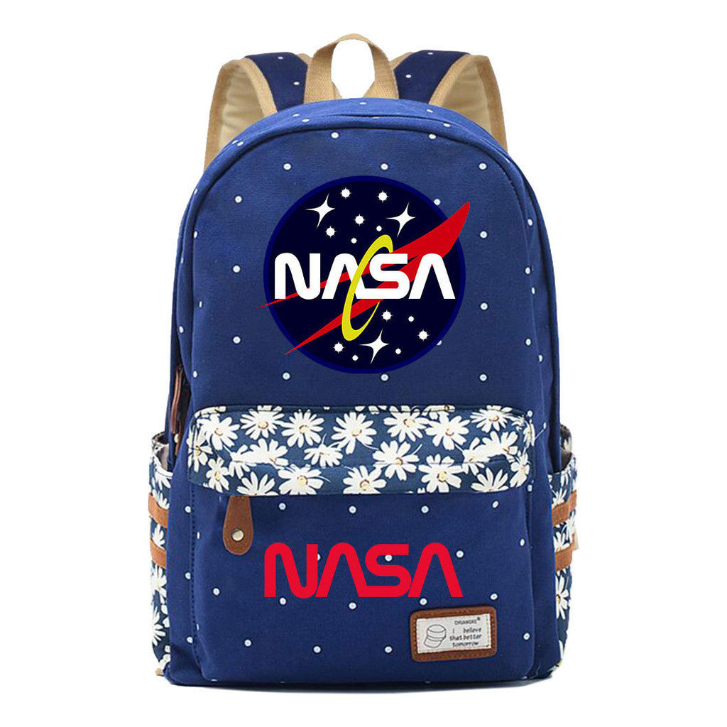 Fashionable Printed Student Backpack From Nasa, Casual Backpack