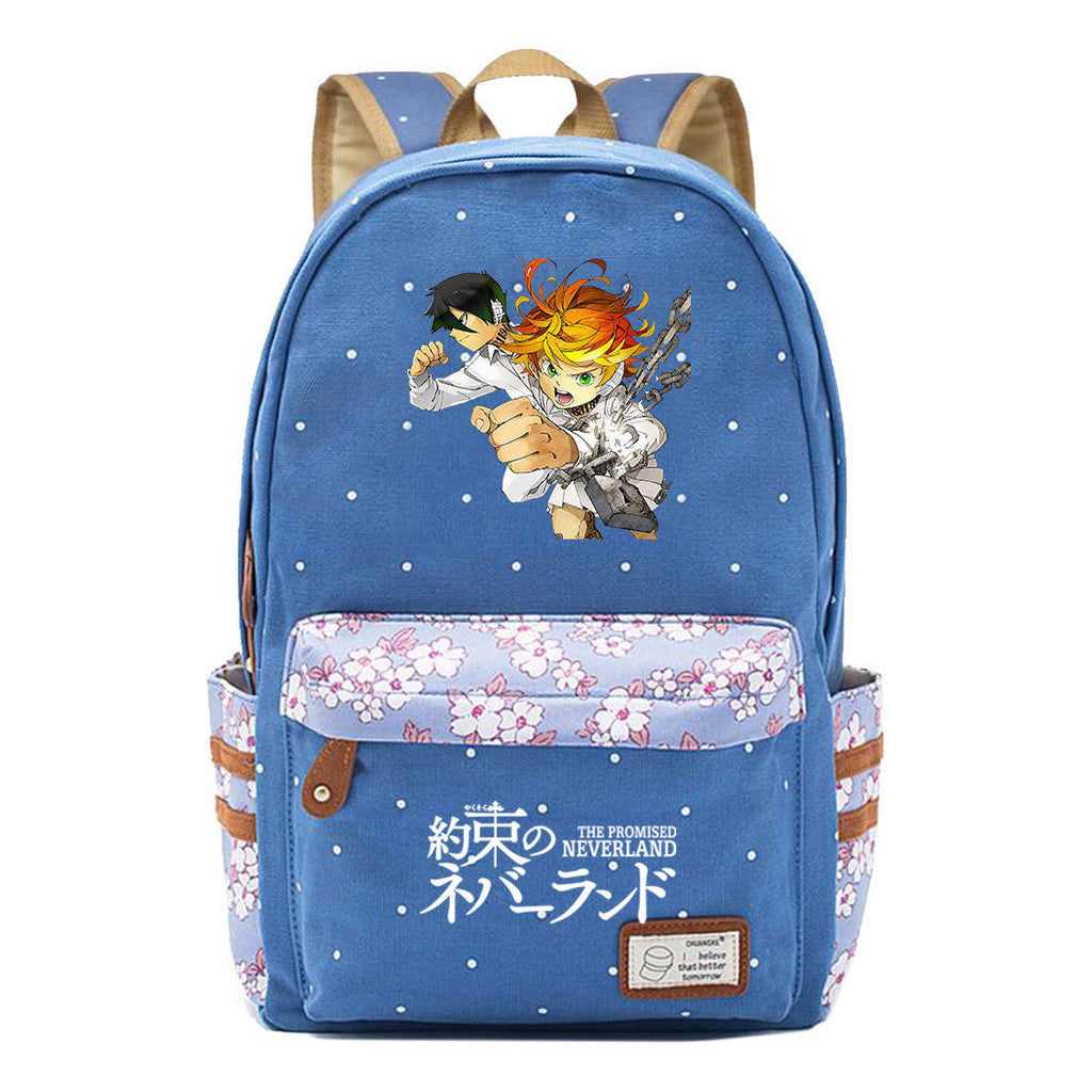 Promised Dream Island Printed Teenage Student Backpack With Floral Floral Floral Casual Backpack For Men And Women