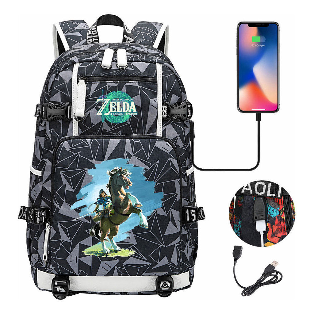 Printed Teenage Student Backpack For Men And Women's Travel Backpacks