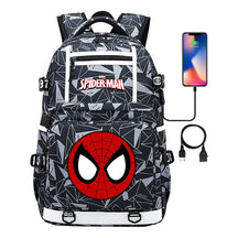 Superhero Printed Youth Student Backpack Men And Women's Leisure Travel Backpack