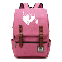 Manga Death Note Youth Student School Bag Men's And Women's Leisure Belt Buckle Backpack