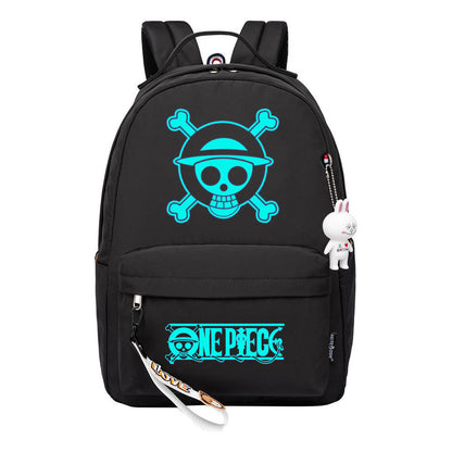 Cartoon Pirate Wang Lufei Youth Student School Bag Leisure Bag Girl Backpack