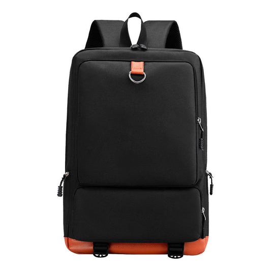 Fashion Printed Youth Student Backpack With Men's And Women's Casual Splicing Backpack
