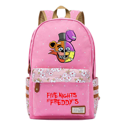 Toy Bear Game Fashion Printed Teenage Girls Student School Bag Men's And Women's Casual Canvas Backpack