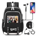 Comic Cartoon Fashion Youth Student Backpack Usb Men's And Women's Casual Backpack