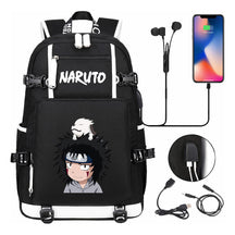Naruto Usb Large Capacity Youth Student Backpack For Men And Women's Leisure Travel Backpack