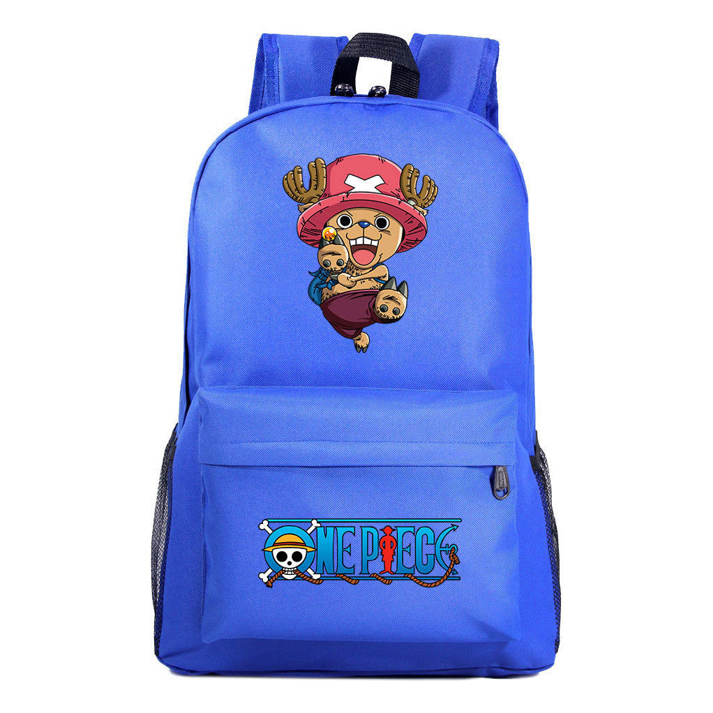 Anime One Piece Print Joba Youth School Bag Men's And Women's Leisure Backpack
