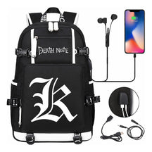 Death Note Usb Large Capacity Youth Student Backpack For Boys And Girls Leisure Travel Backpack