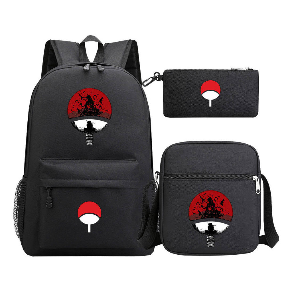 Naruto Starry Sky Youth School Bag Three Piece Set For Boys And Girls Backpack Set