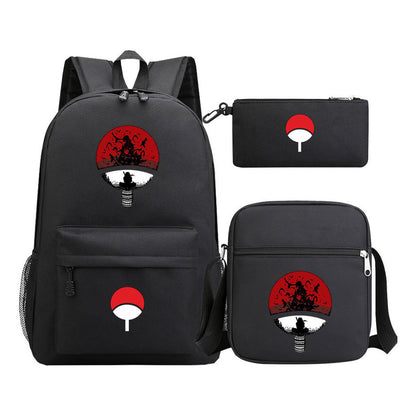 Naruto Starry Sky Youth School Bag Three Piece Set For Boys And Girls Backpack Set