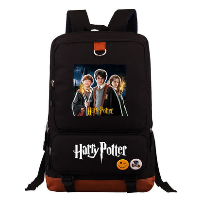 School Of Witchcraft And Wizardry Youth Student Backpack, Large Capacity Travel Bag, Men's And Women's Backpack