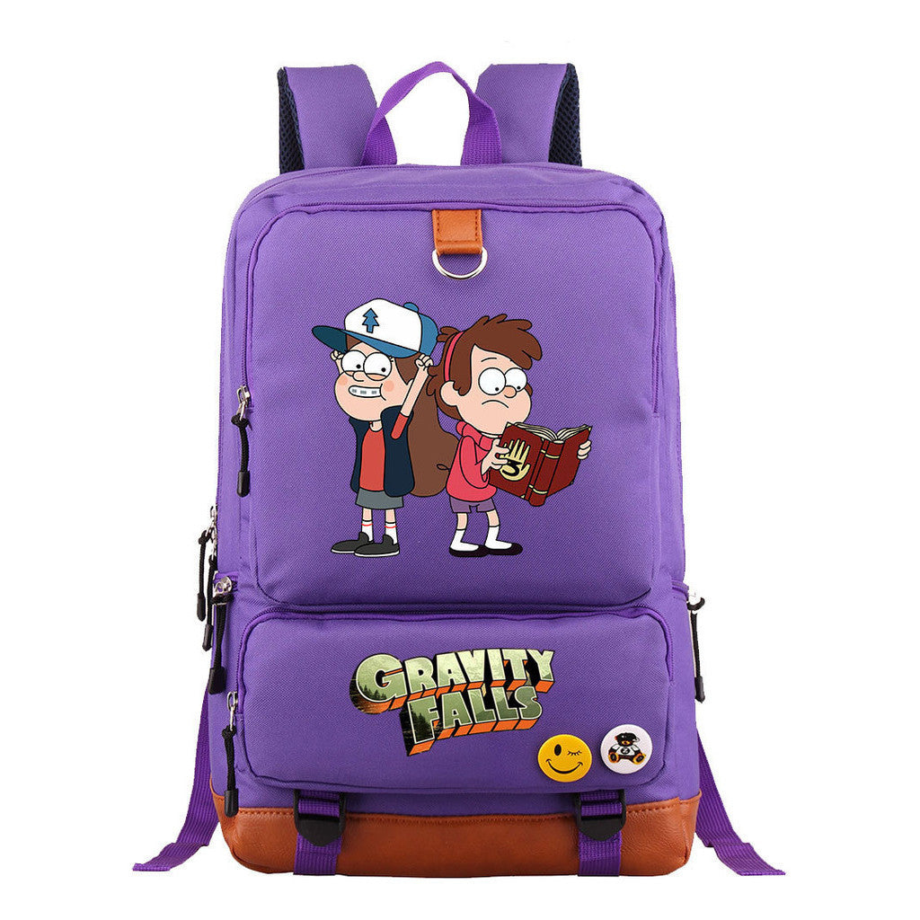 Strange Town Youth Student School Bag Large Capacity Travel Bag Men's And Women's Backpack