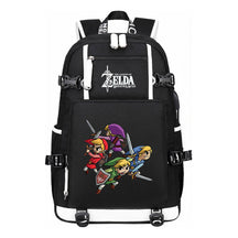 Legend Of Zelda Usb Youth Student Backpack For Leisure Travel Backpack