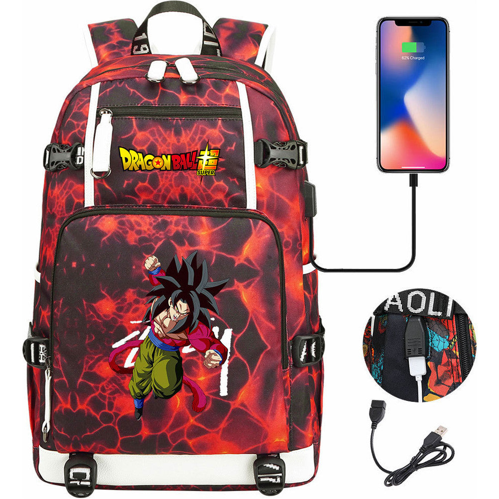Fashionable Sun Wukong Usb Large Capacity Student Backpack For Leisure Travel Backpack