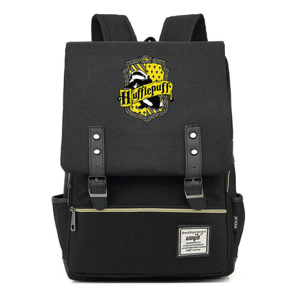 School Of Witchcraft And Wizardry Printed Teenage Student Backpack For Men And Women With Casual Belt Buckle Classic Backpack  43*29*13.5cm