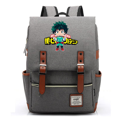 Anime My Heroes Academy Printed Youth Student Backpack Leisure Classic Backpack