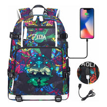 Printed Youth Student School Bag Large Capacity Leisure Travel Backpack
