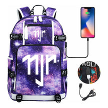 Football Star Neymar Printed Youth Student Backpack With Large Capacity
